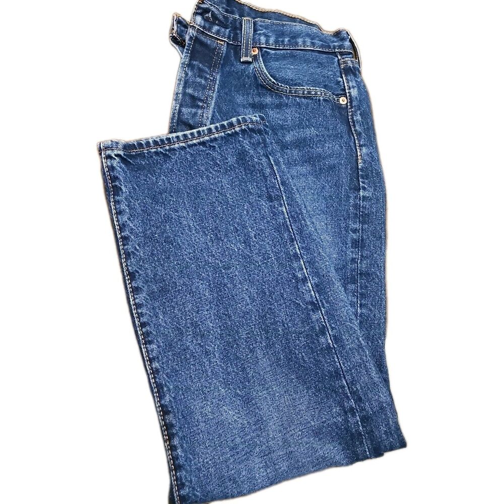 Levi's 501 Original Fit Men's Jeans W32 L30 Dark Wash Blue Denim Button Fly